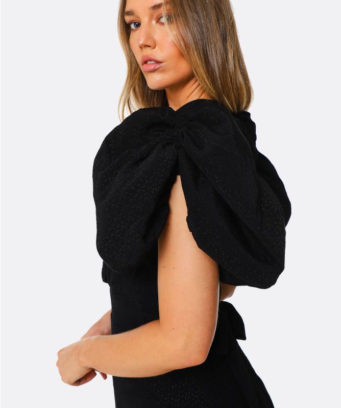 ROTATE Dawn Satin Midi Dress