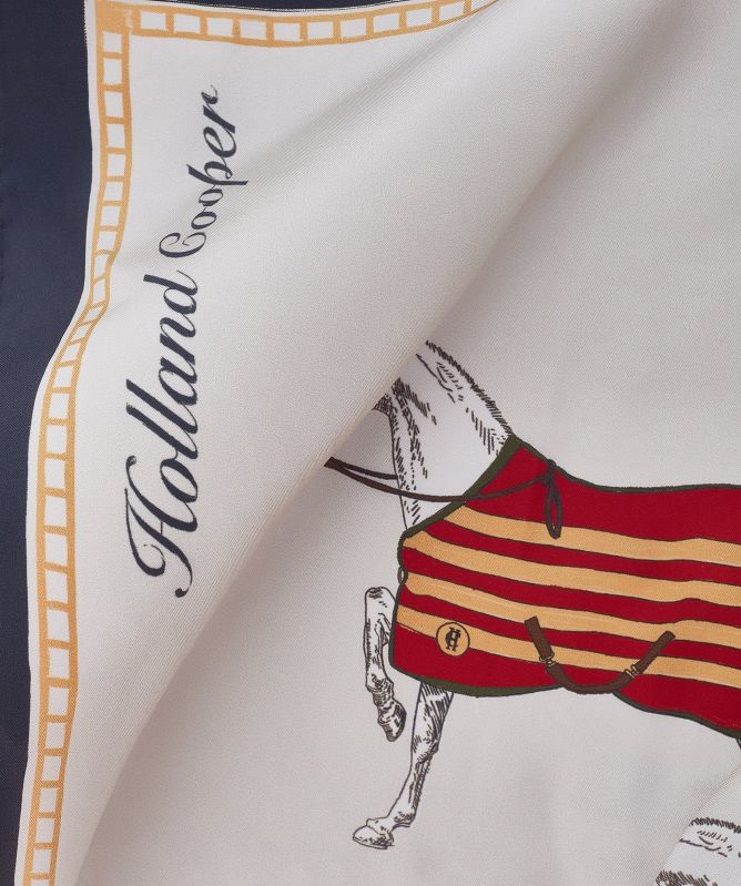 Holland Cooper Nine Horse Silk Scarf