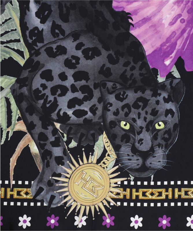 Hayley Menzies Silk Square Panther Scarf