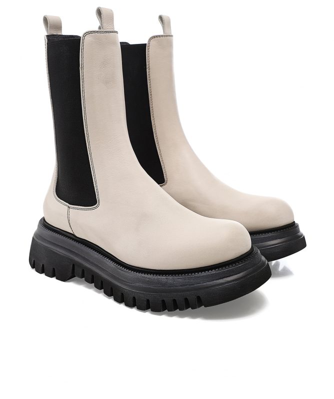 Lofina High Leather Chelsea Boots