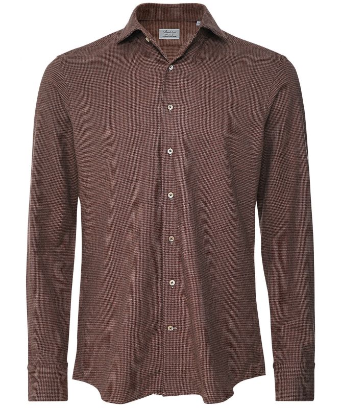 Stenstroms Fitted Body Flannel Puppytooth Shirt