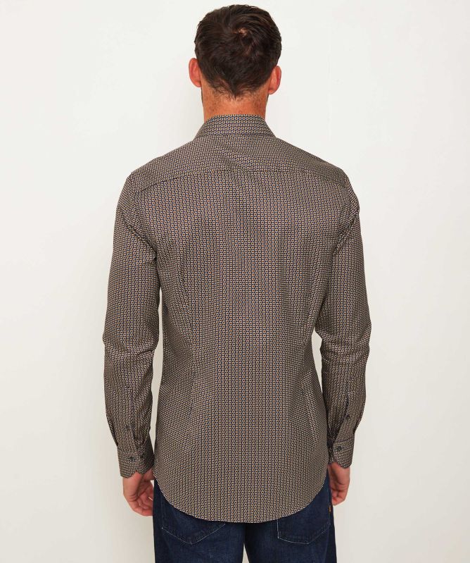 Stenstroms Slimline Geo Pattern Shirt