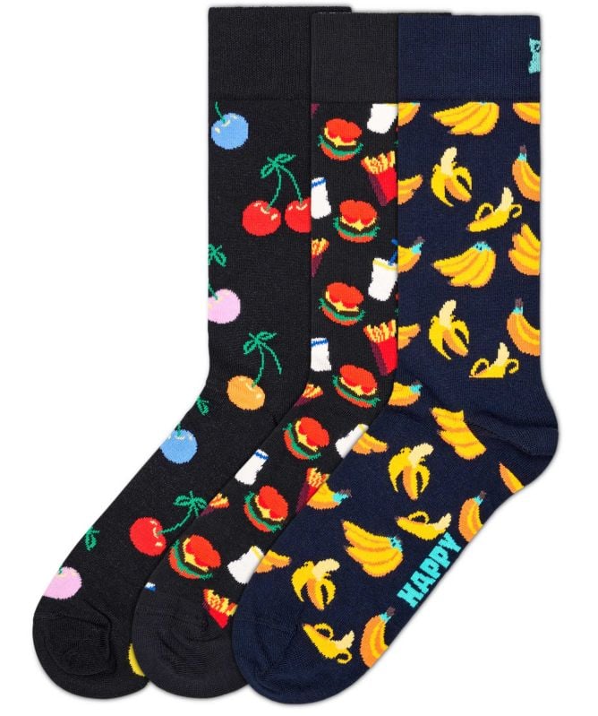 Happy Socks Classic Food Socks 3 Pack