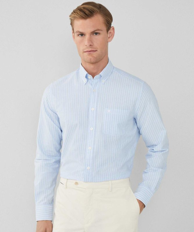 Hackett Slim Fit Striped Oxford Shirt