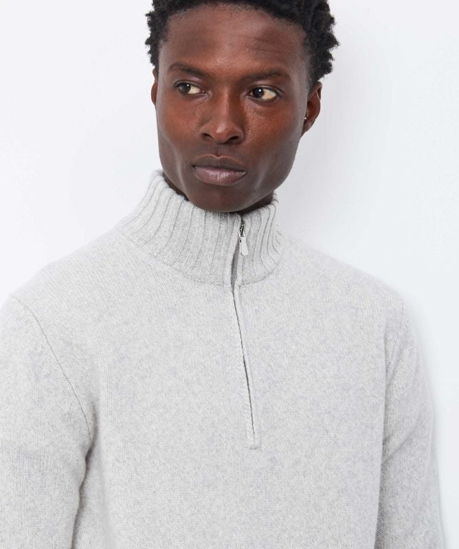 Filippo De Laurentiis Merino Half-Zip Jumper