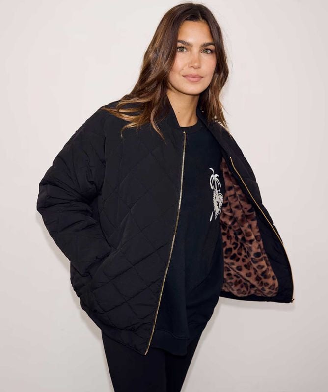 Never Fully Dressed Quilted Nylon Bomber