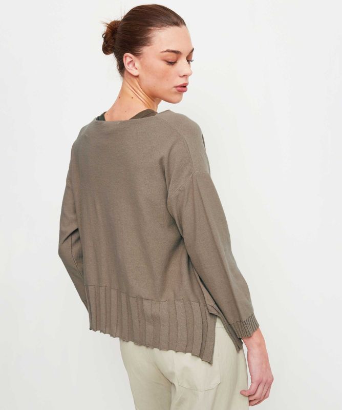 Lurdes Bergada Asymmetric Jersey Knit Jumper