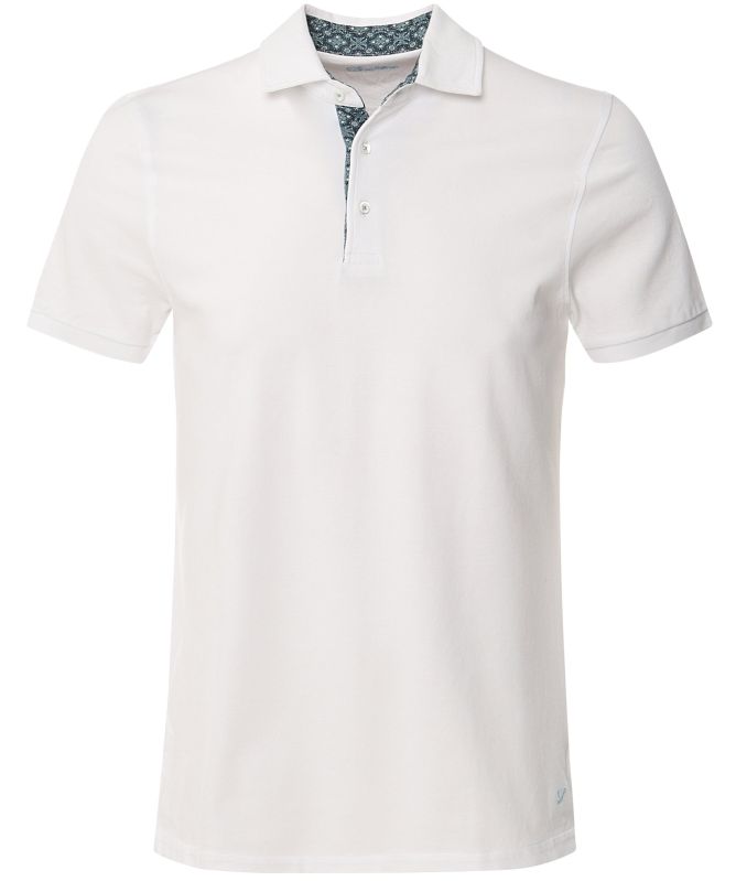Stenstroms Floral Trim Polo Shirt