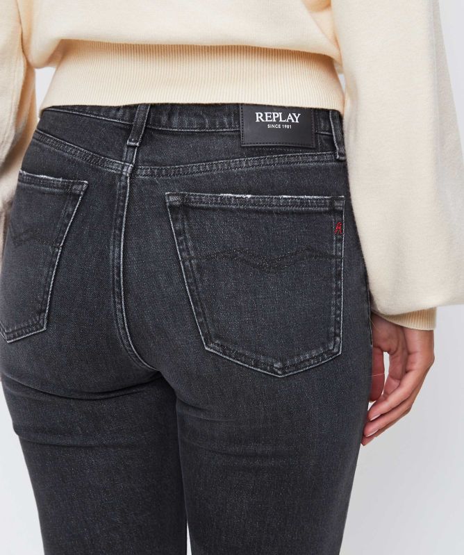 Replay Becka Mid Waist Flared Jeans
