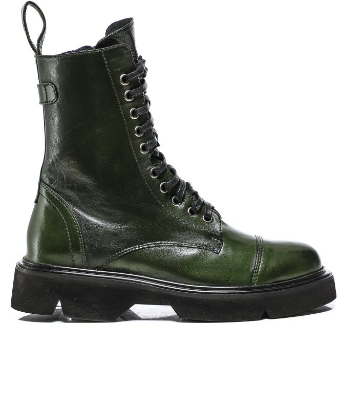 Lorenzo Masiero Leather Combat Boots
