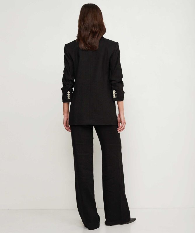 Veronica Beard Kiernan Linen Dickey Jacket