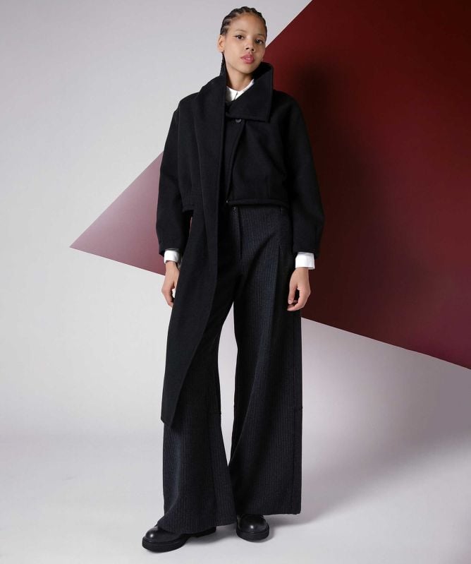 Lurdes Bergada Wool Scarf Jacket