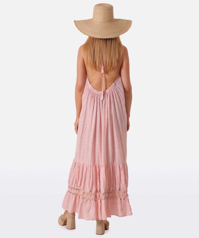 halter eyelet dress Marjorie Eyelet Halter Dress L