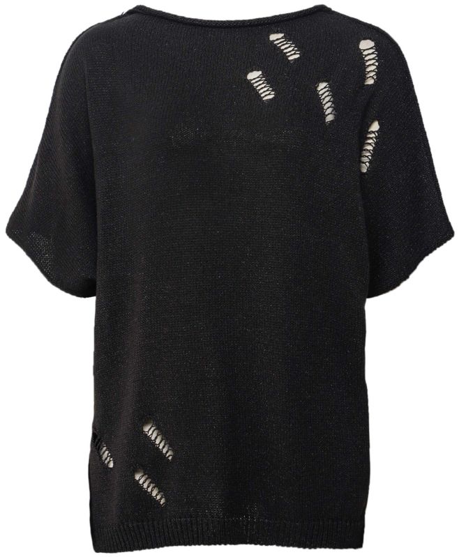 Bize Cut-Out Short Sleeve Jumper