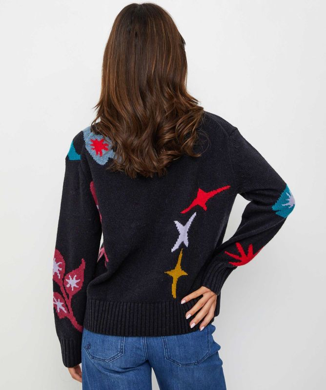 Paul Smith Wool Roll Neck Motif Jumper