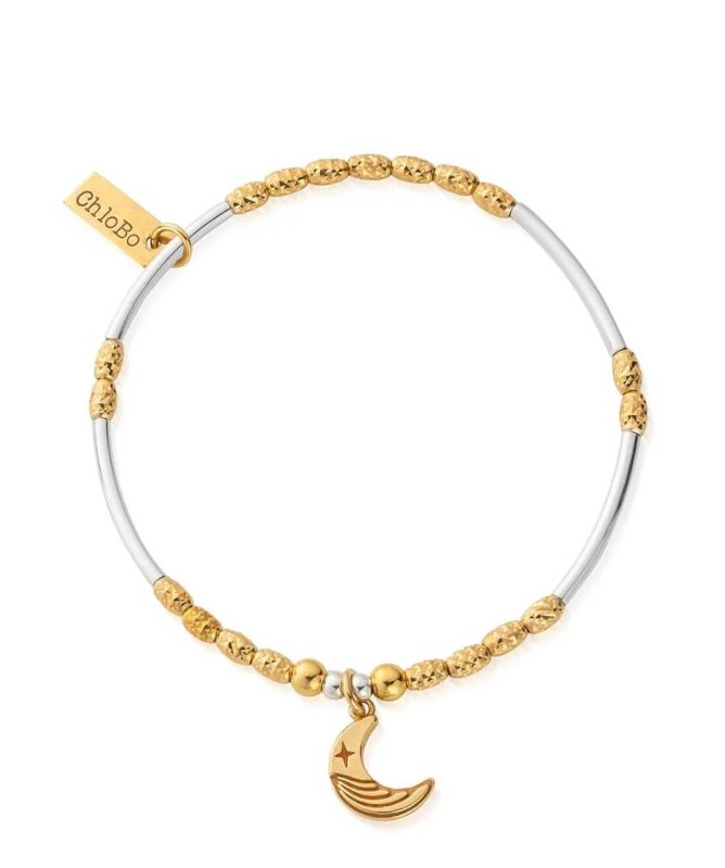 ChloBo Mixed Metal Luna Moon Bracelet