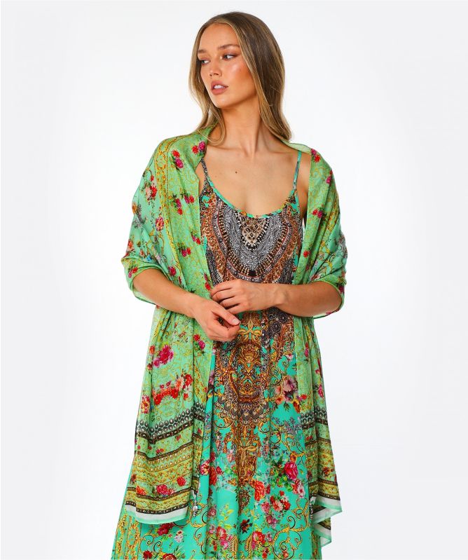 Inoa Chartreuse Silk Scarf