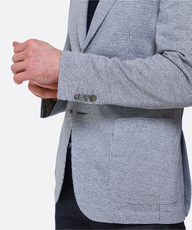 BOSS Linen Houndstooth C-Hanry-J-222 Jacket