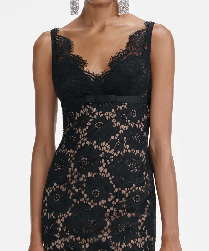 Self-Portrait Floral Lace Maxi Dress