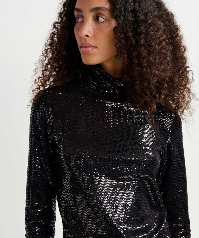 Essentiel Antwerp Stretch-Jersey Turtleneck Gong Top