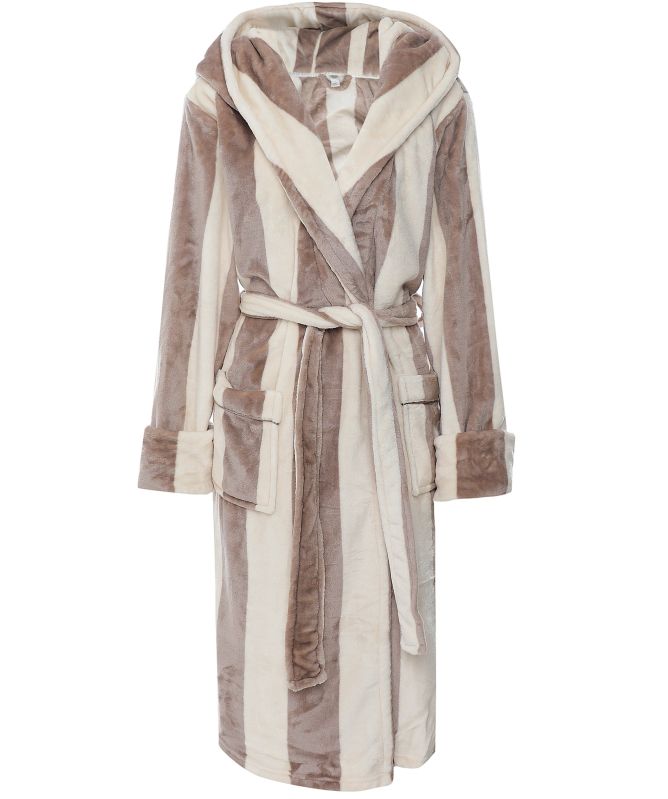 Chelsea Peers Fleece Stripe Dressing Gown