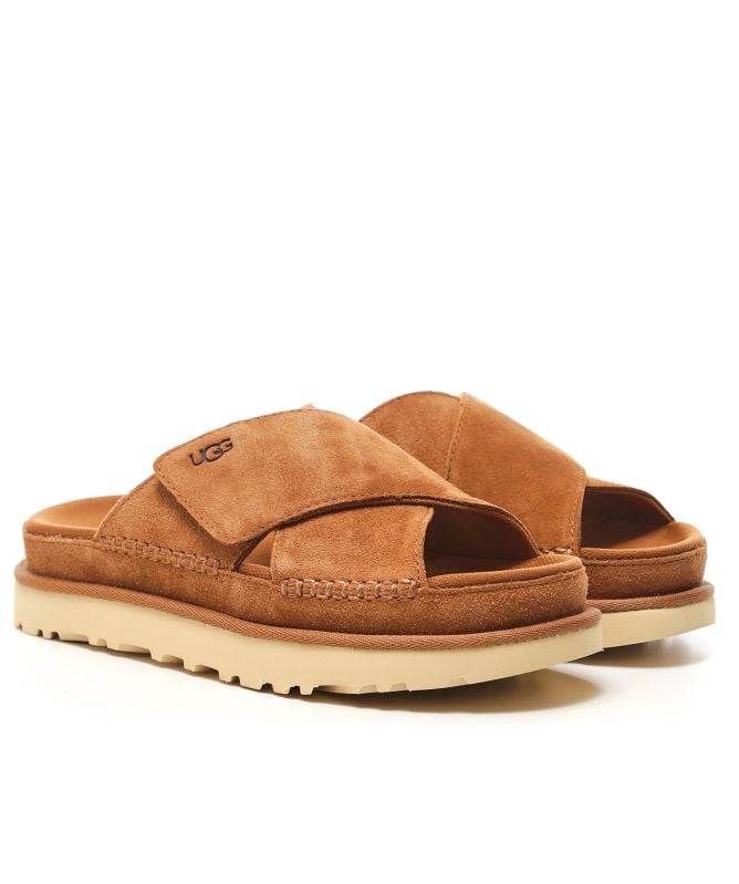 UGG Suede Goldenstar Cross Slides