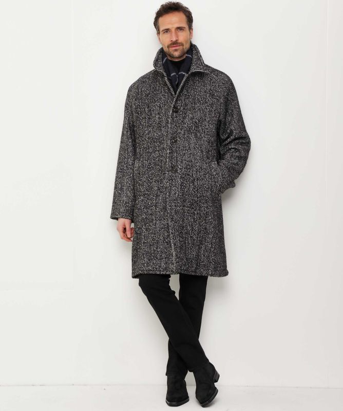 LBM 1911 Wool Herringbone Overcoat