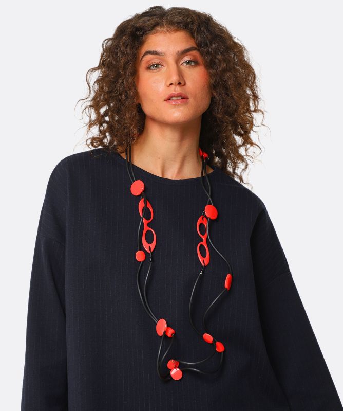 Marte Jewelry Resin Glasses Necklace