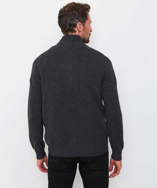 Gran Sasso Wool Mock Neck Sweater