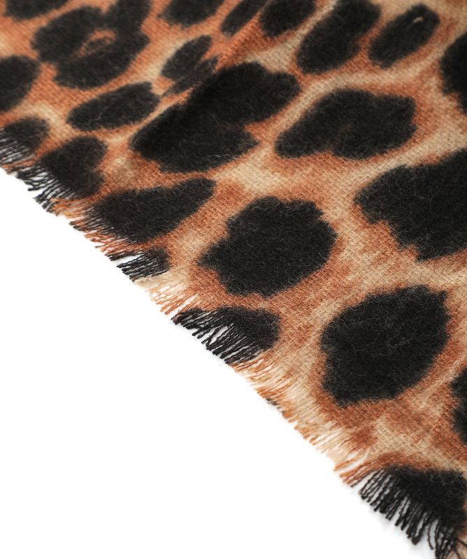 Rino and Pelle Malin Leopard Print Scarf