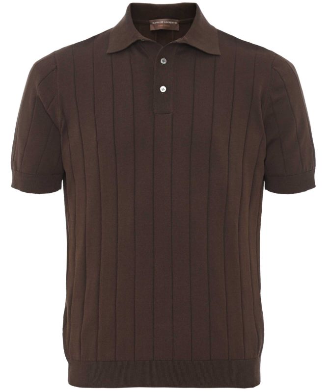 Filippo De Laurentiis Ribbed Knitted Polo