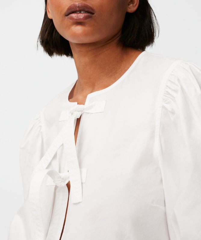 GANNI Cotton Poplin Blouse