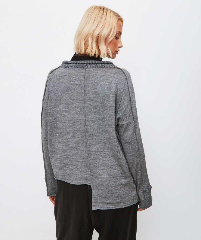 Bize Asymmetric Rose Jumper