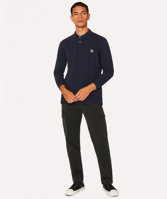 Paul Smith Long Sleeve Zebra Polo