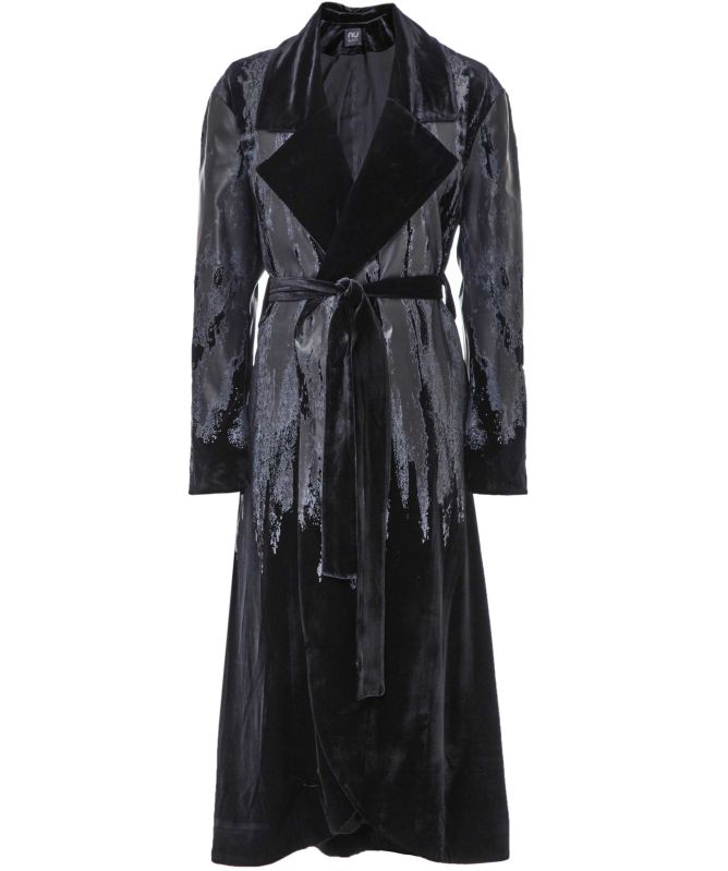 NU London Long Belted Coat