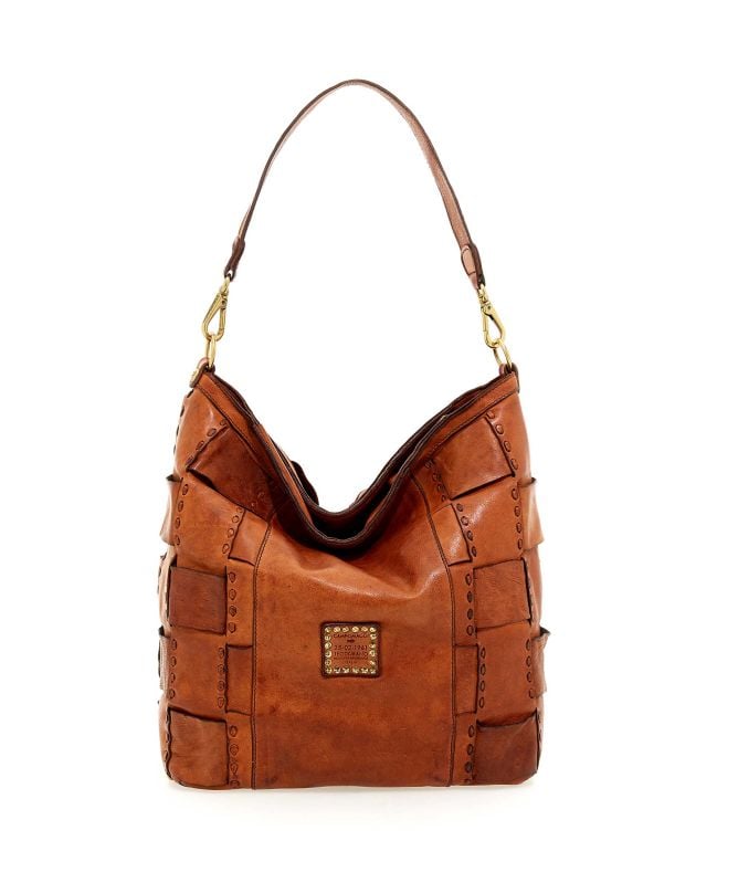 Campomaggi Edera Woven Leather Shoulder Bag