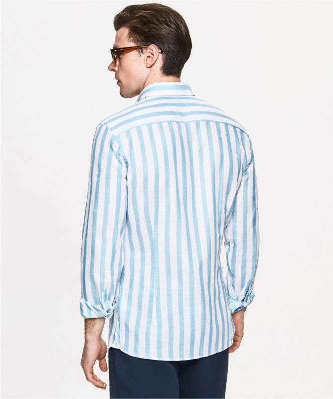 Hackett Slim Fit Butcher Stripe Shirt