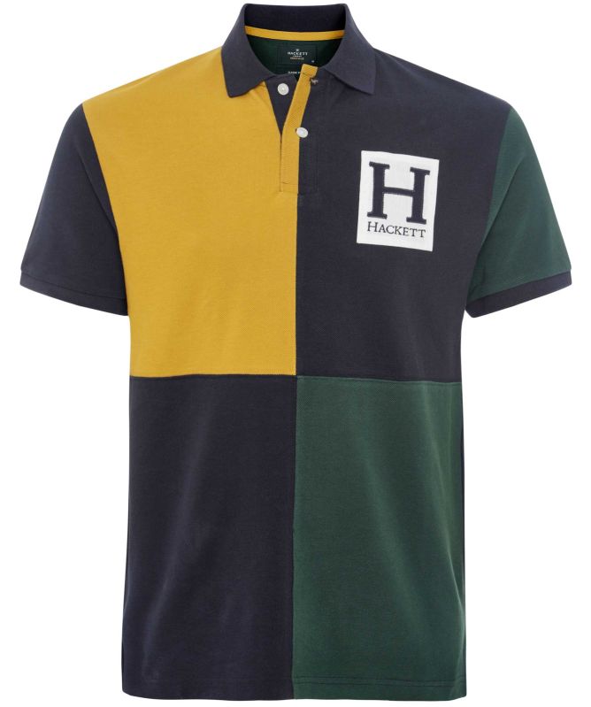 Hackett Heritage Colour Block Polo Shirt