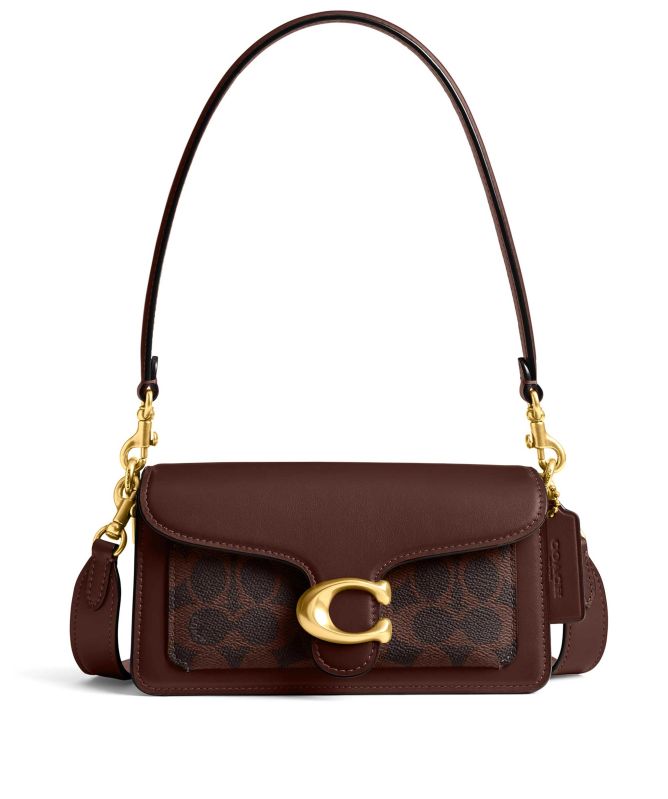 Coach Tabby Signature Canvas Shoulder Bag 20