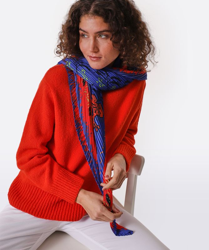 Alexandra Tsoukala Persa Pleated Scarf
