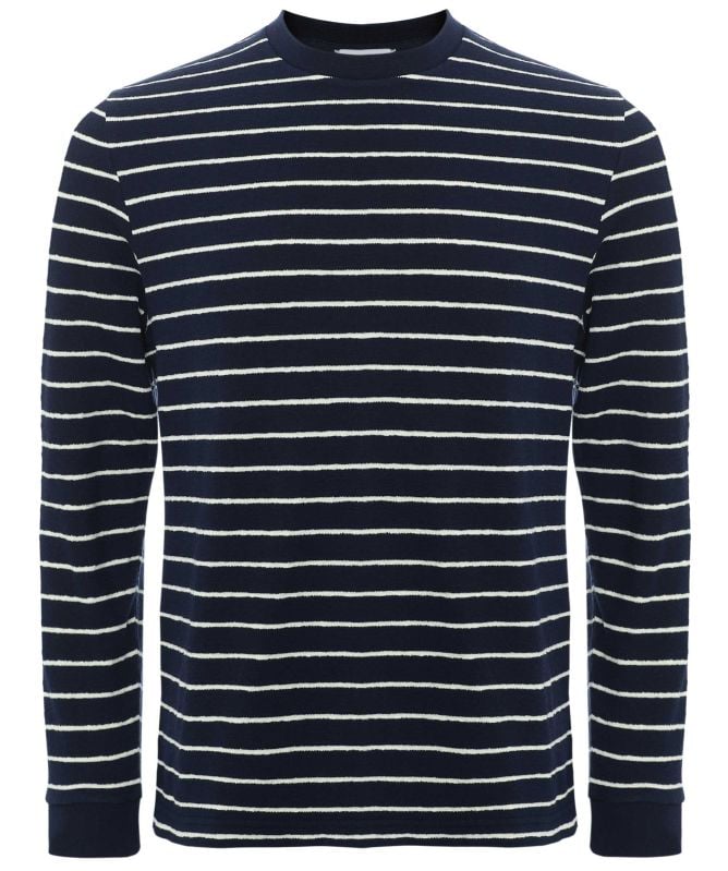 unfeigned Long Sleeve Terry Striped T-Shirt