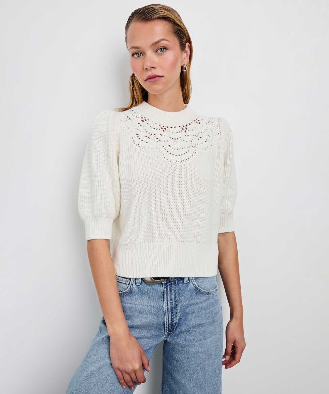Rails Steph Crochet Knit Top