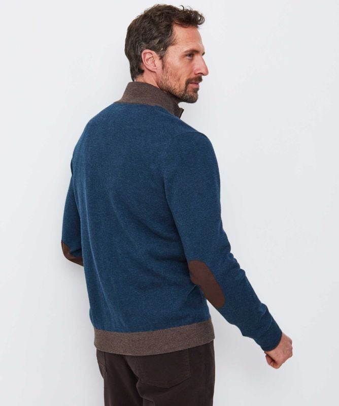 Gran Sasso Wool Cashmere Zipper Cardigan