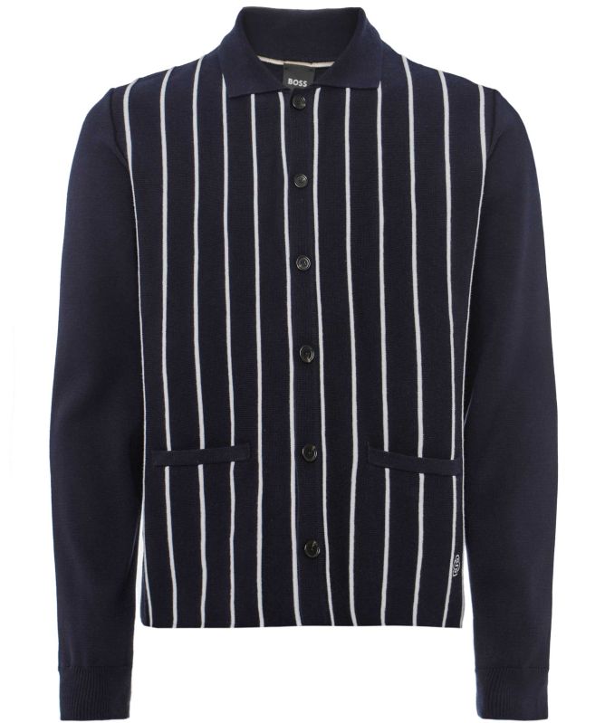 BOSS Striped Tripoli Cardigan