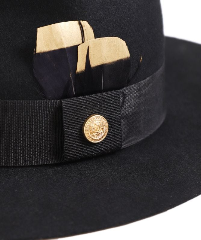 Holland Cooper Wool Feather Trilby Hat