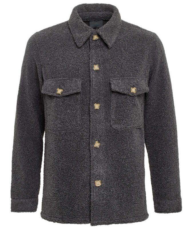 Sand Anders F Shearling Overshirt