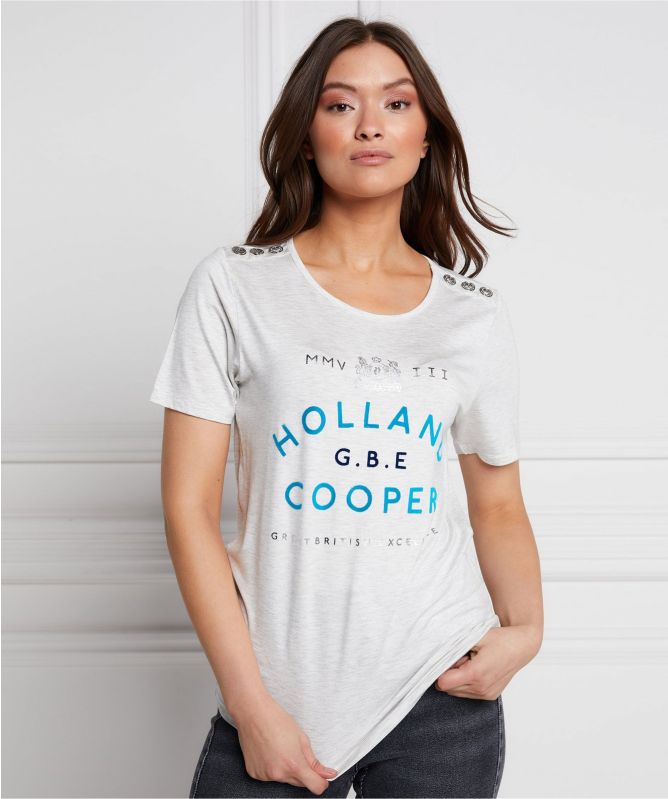 Holland Cooper GBE Flock Logo Tee
