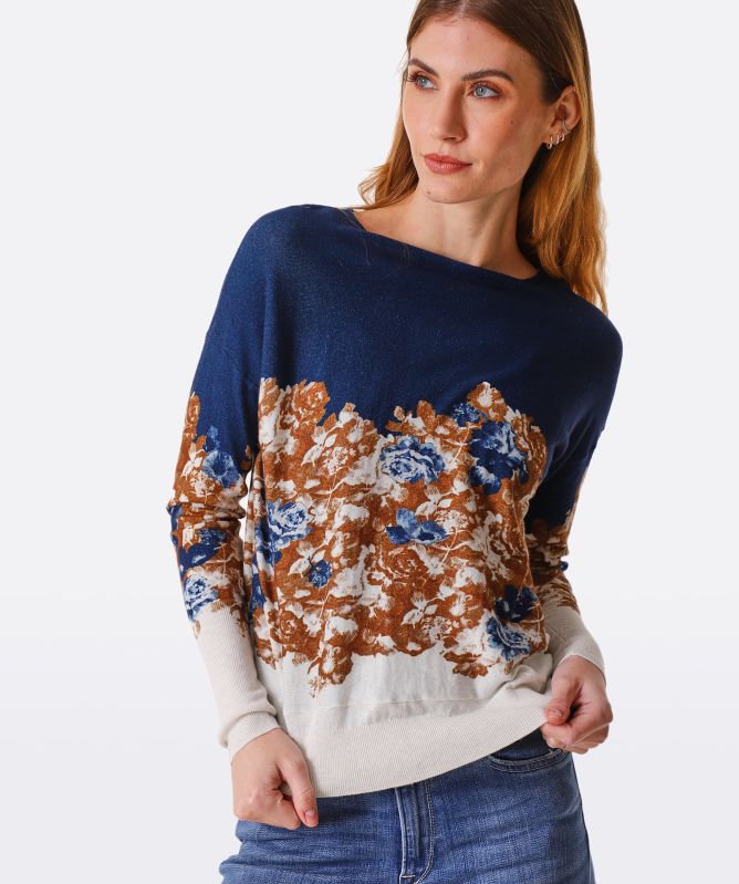 High Narrate Floral Sweater