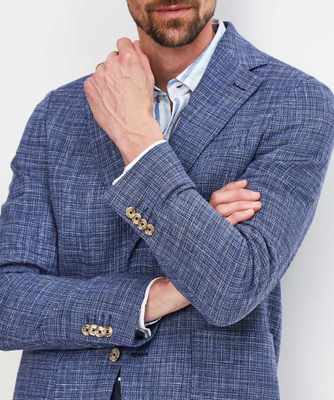 Sand Linen Blend Star Napoli Blazer