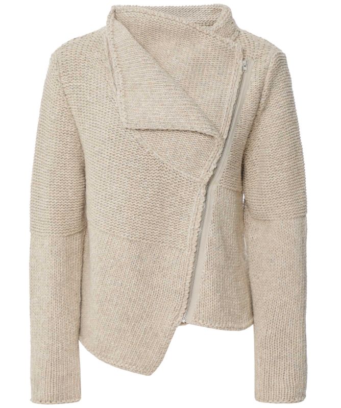 Lurdes Bergada Wool-Blend Zipper Cardigan